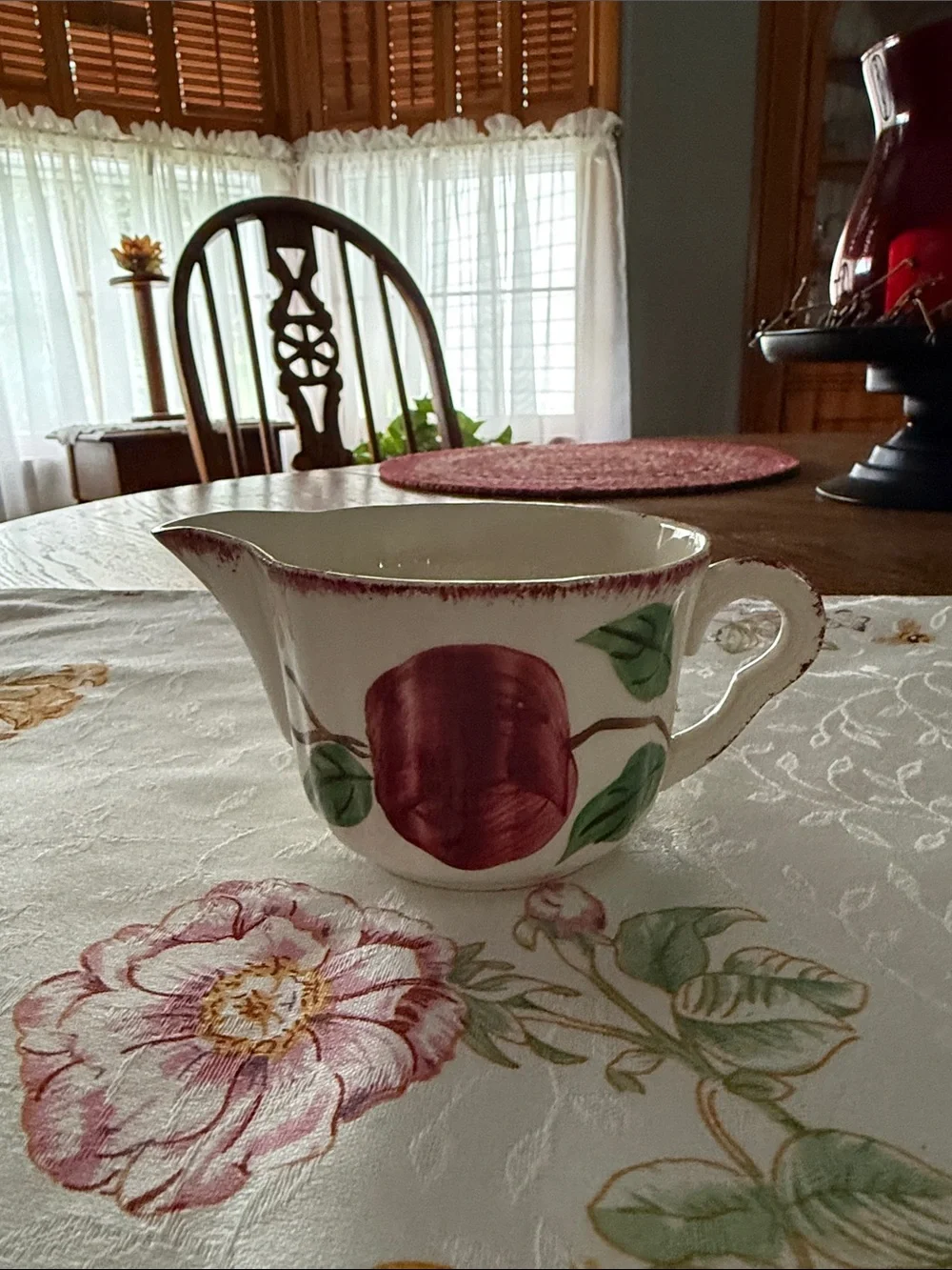 Blue Ridge Southern Pottery Apple Creamer